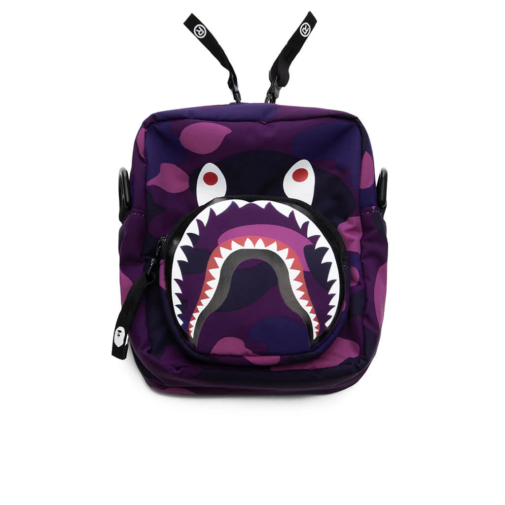 Color Camo Shark Mini Bag - Purple