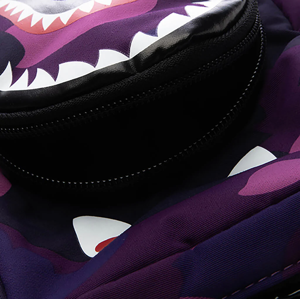 Color Camo Shark Mini Bag - Purple - Image 5