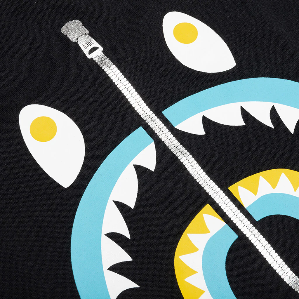 Kids Colors Shark Tee  - Black - Image 3