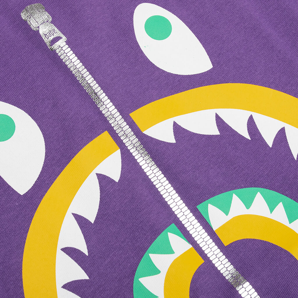 Kids Colors Shark Tee  - Purple - Image 4
