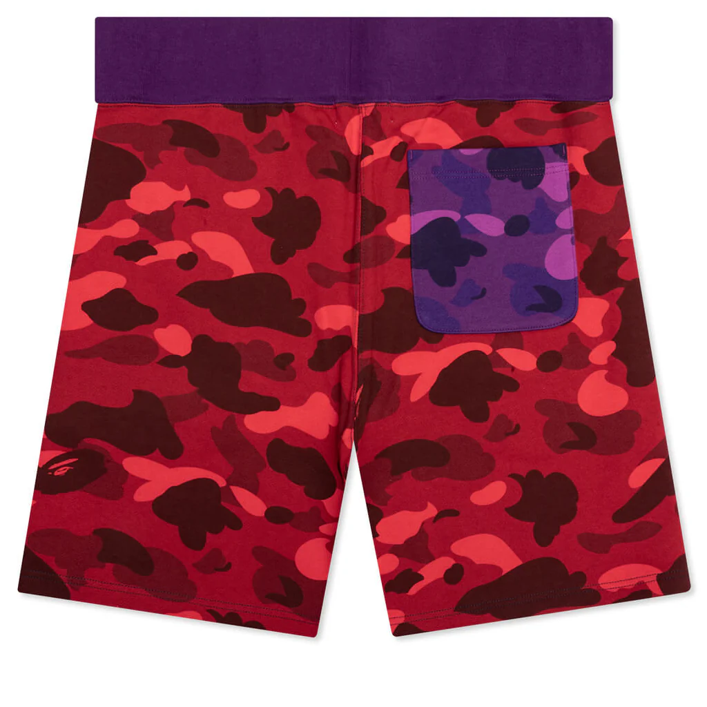 Crazy Camo Shark Sweat Shorts - Navy - Image 2
