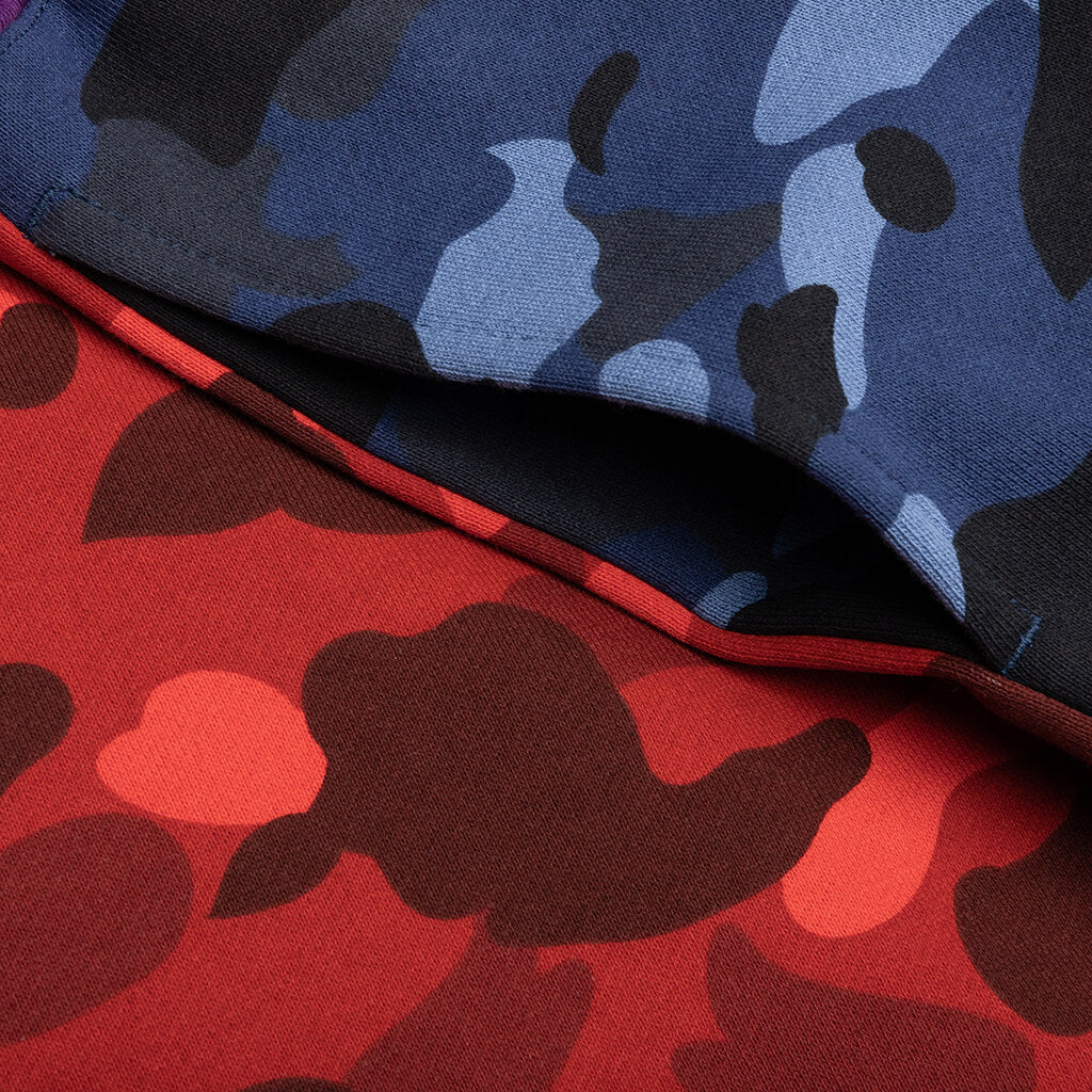Crazy Camo Shark Sweat Shorts - Navy - Image 4