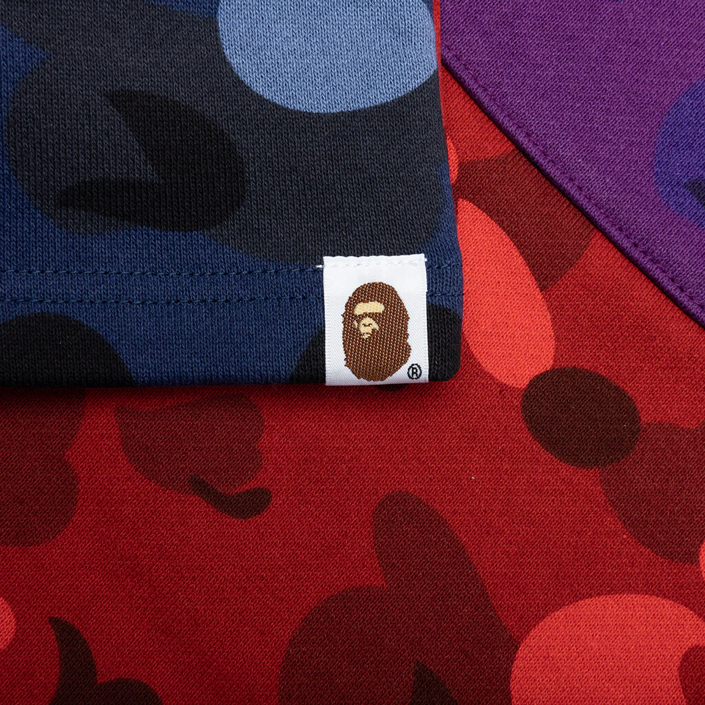 Crazy Camo Shark Sweat Shorts - Navy - Image 5