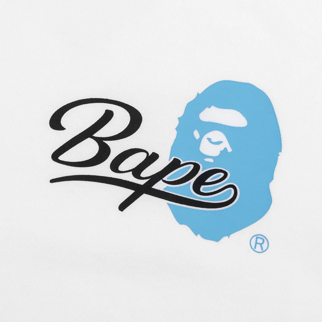 Cursive College Logo Relaxed Fit Tee - White - Image 3