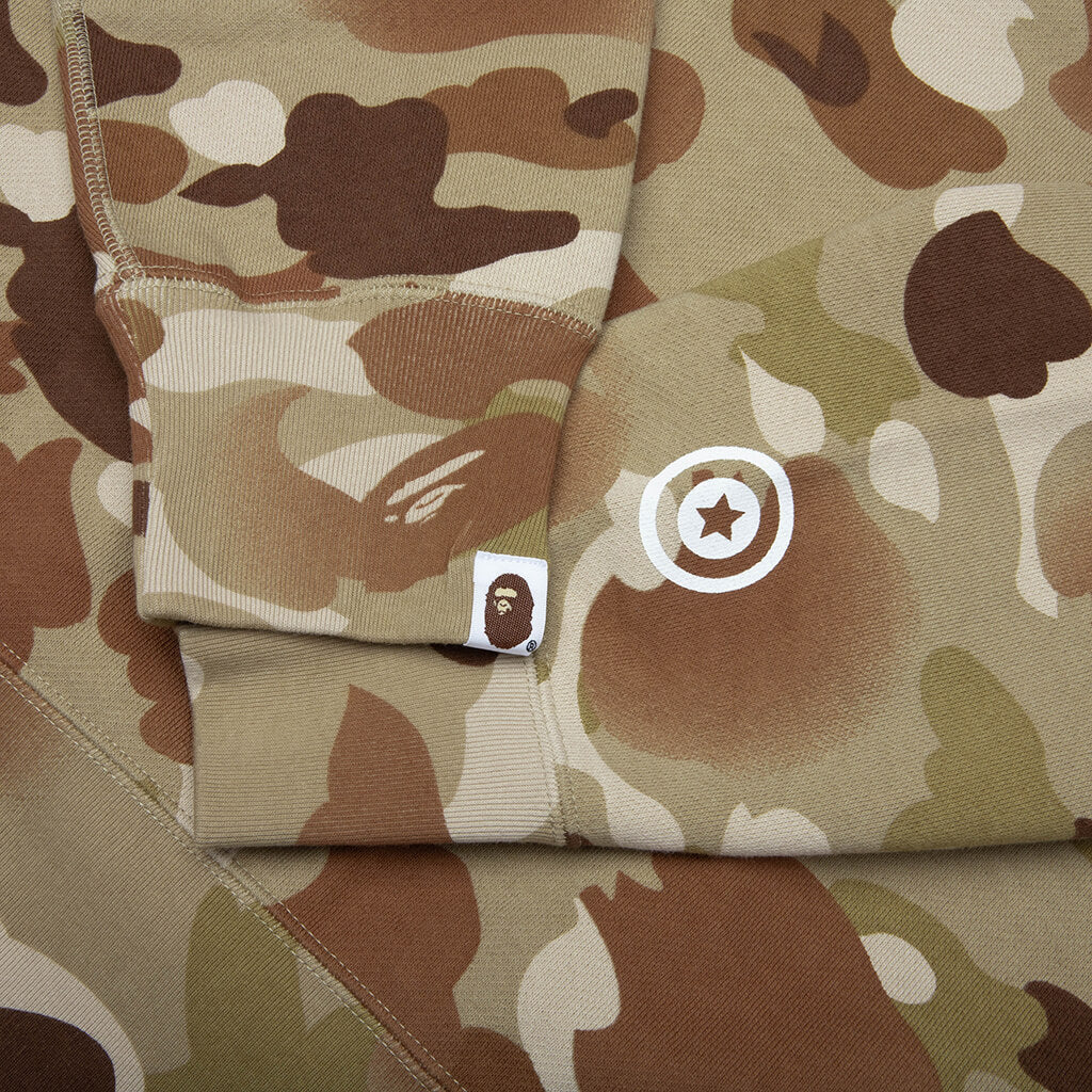 Graduation Camo Shark Full Zip Hoodie - Beige - Image 4