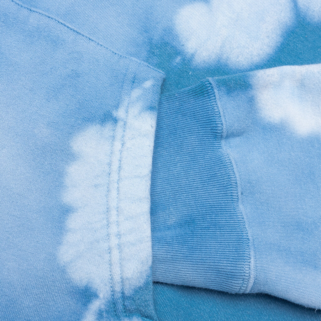 Hand Dye Shark Full Zip Hoodie - Blue - Image 4