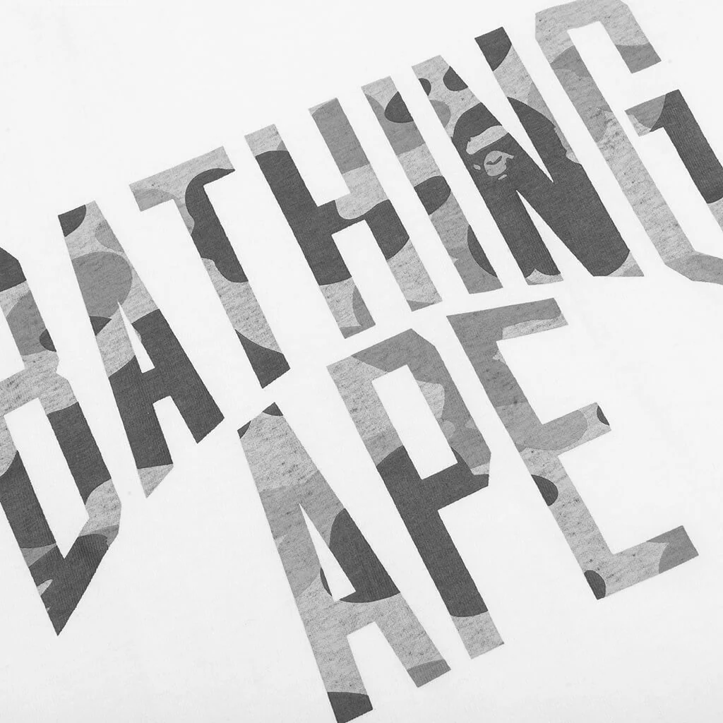 Heather Gray Camo Bathing Ape Tee - White - Image 4