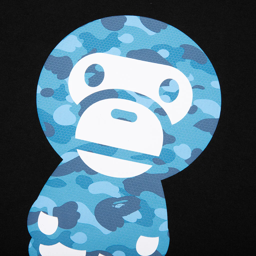 Honeycomb Camo Baby Milo Tee - Black/Blue - Image 4