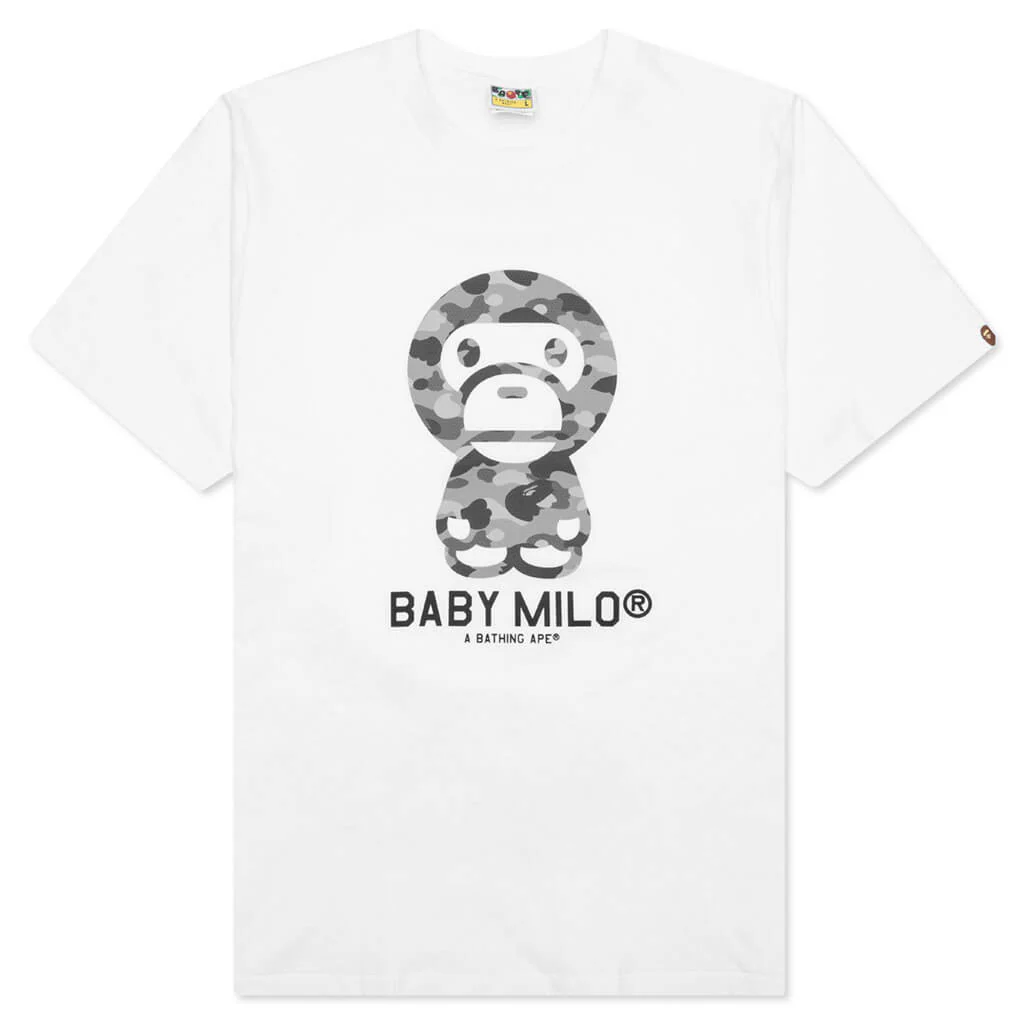 Honeycomb Camo Baby Milo Tee - White/Grey