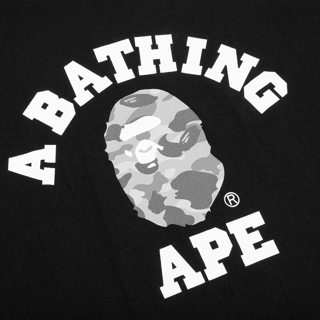 Honeycomb Camo College Tee - Black/Grey - Image 3