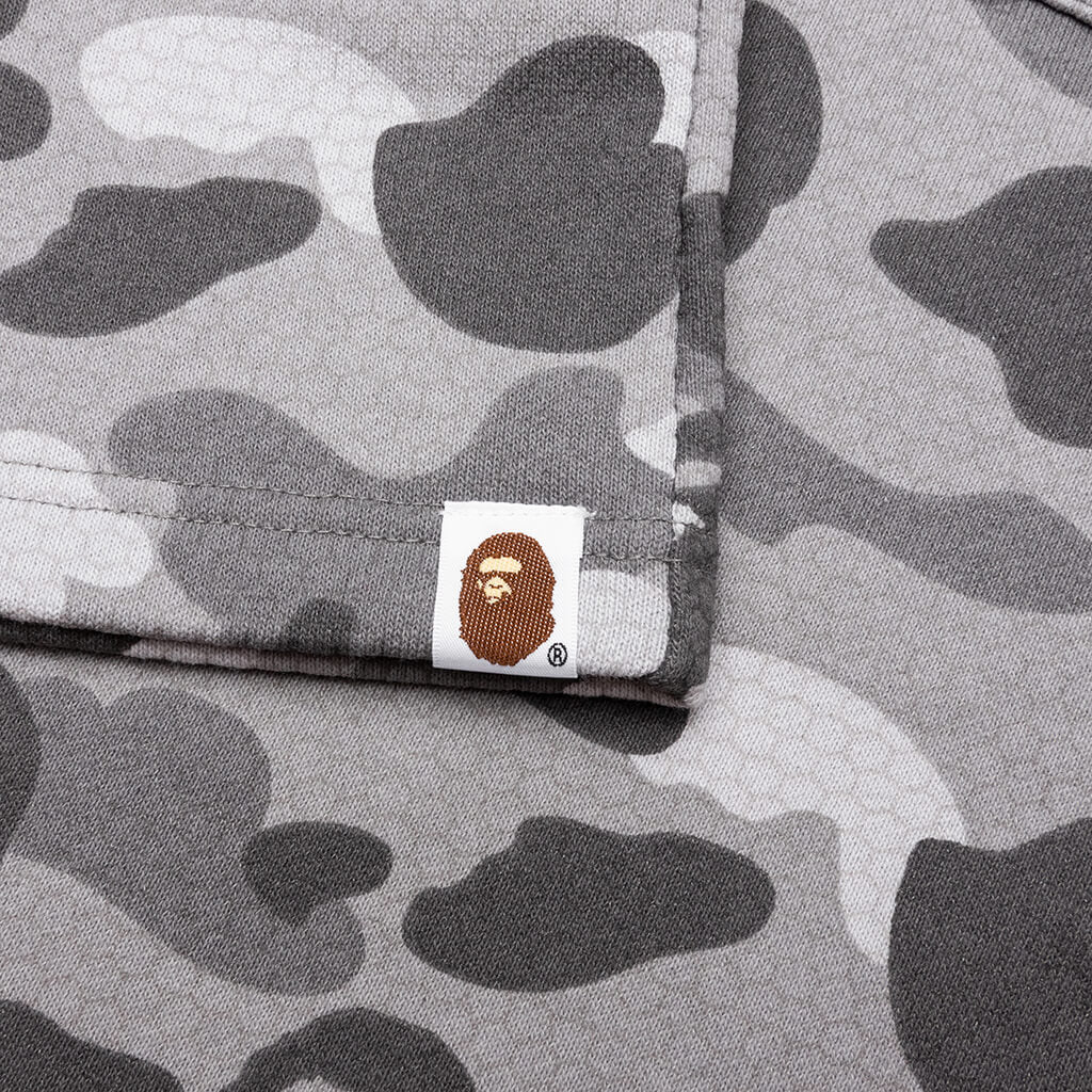 Honeycomb Camo Shark Sweat Shorts - Grey - Image 5