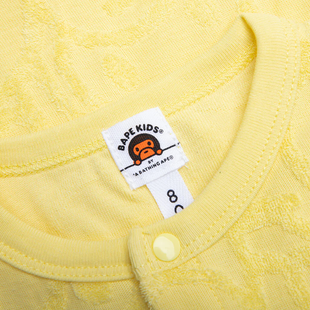 Infant's All Baby Milo Pile Rompers - Yellow - Image 4