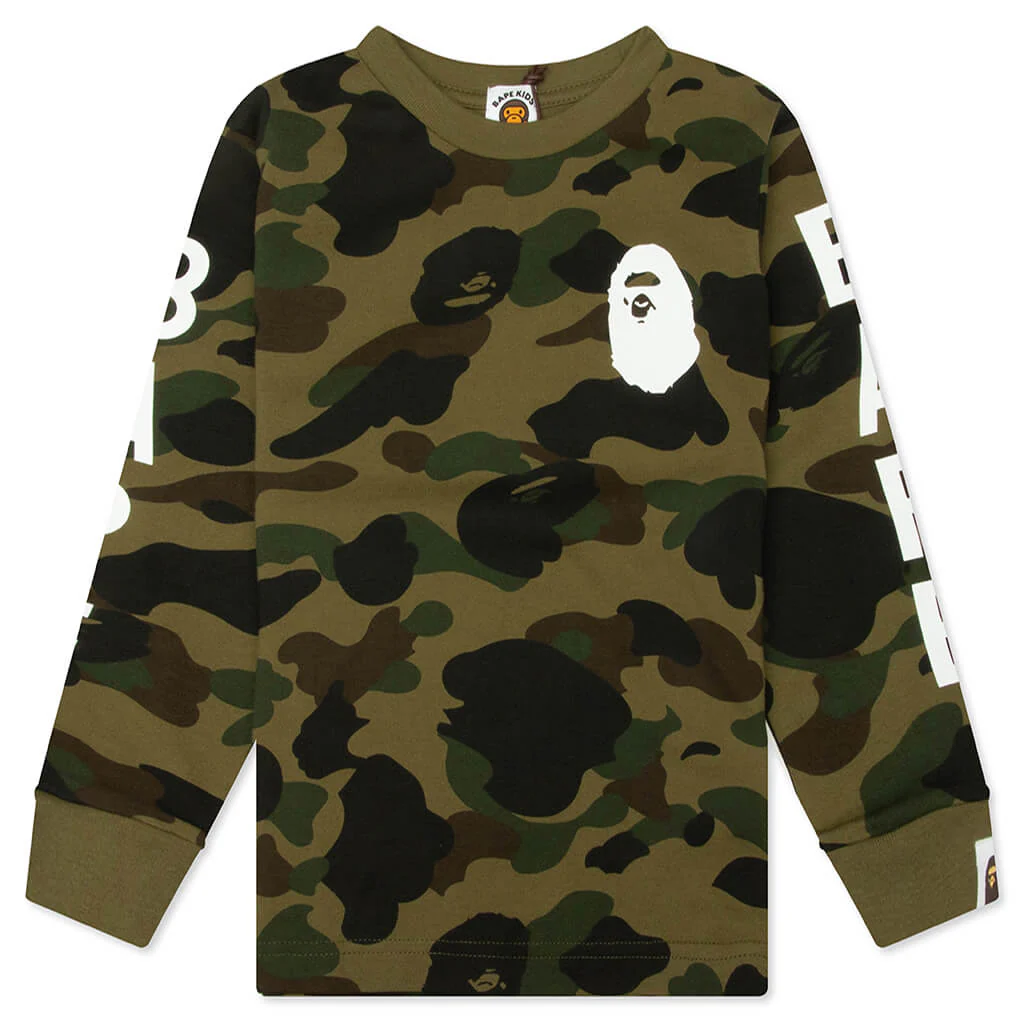 Kids 1st Camo L/S Tee - Green