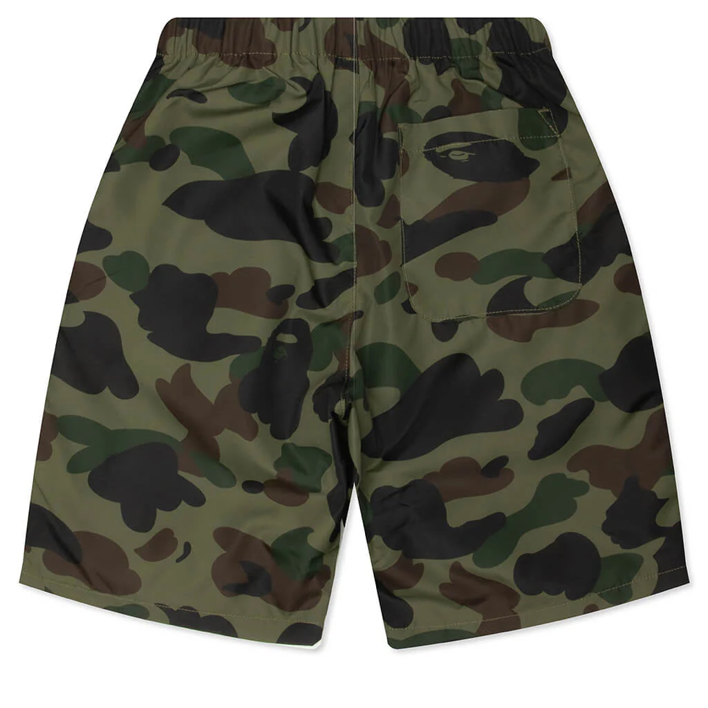 Kids 1st Camo One Point Beach Shorts - Green - Image 2