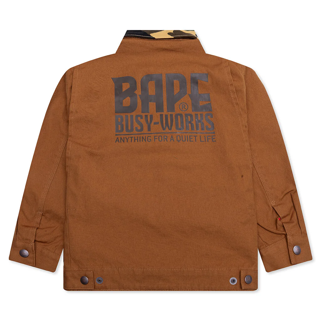 Kid's 1ST Camo Work Jacket - Brown - Image 2