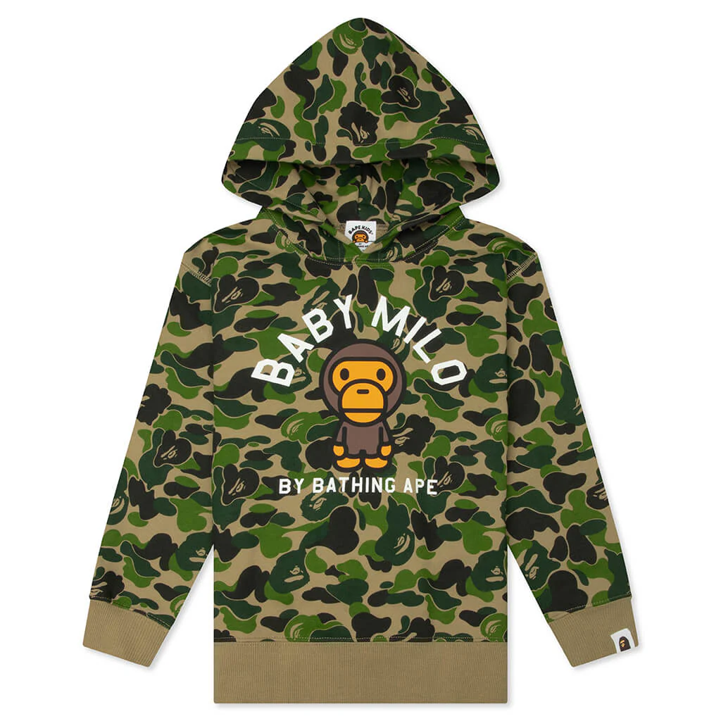 Kids ABC Camo Baby Milo Pullover Hoodie - Green