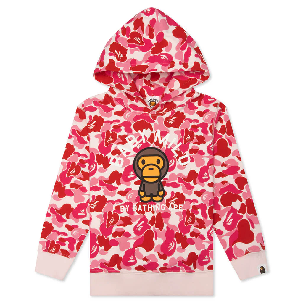 Kids ABC Camo Baby Milo Pullover Hoodie - Pink