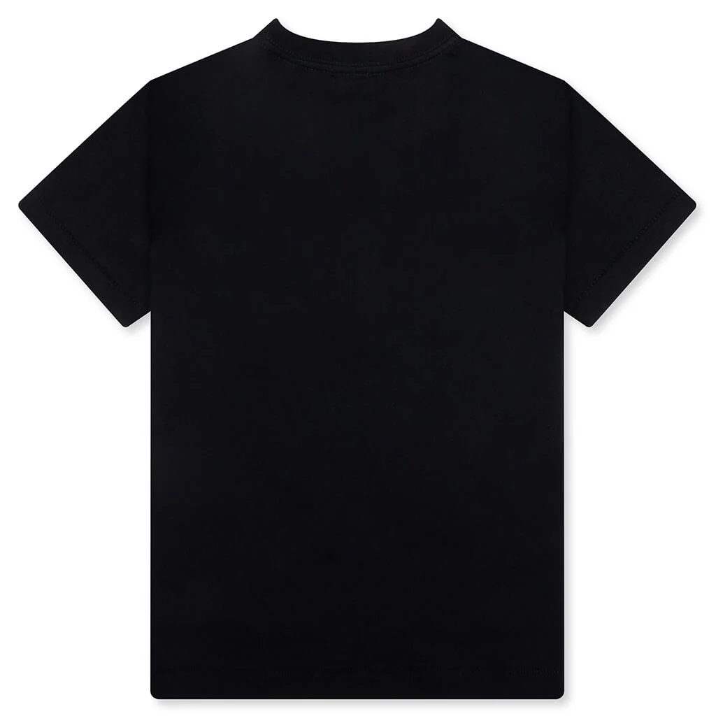 Kid's ABC Camo College Tee - Black/Blue - Image 2
