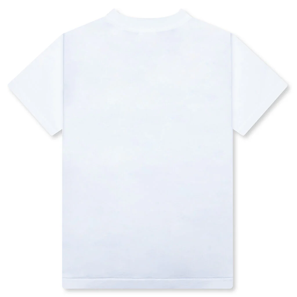 Kid's ABC Camo College Tee - White/Black - Image 2