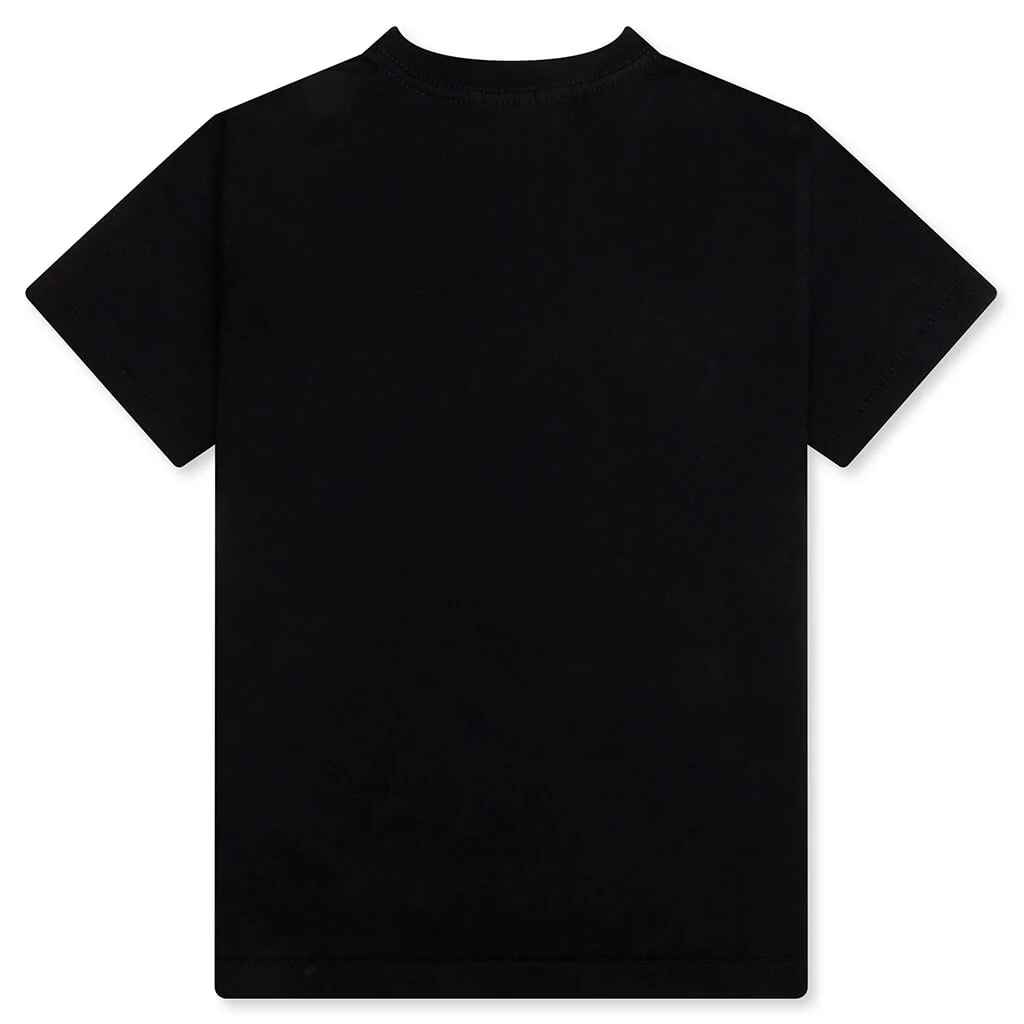 Kid's ABC Camo Milo Hoodie Tee - Black/Green - Image 2