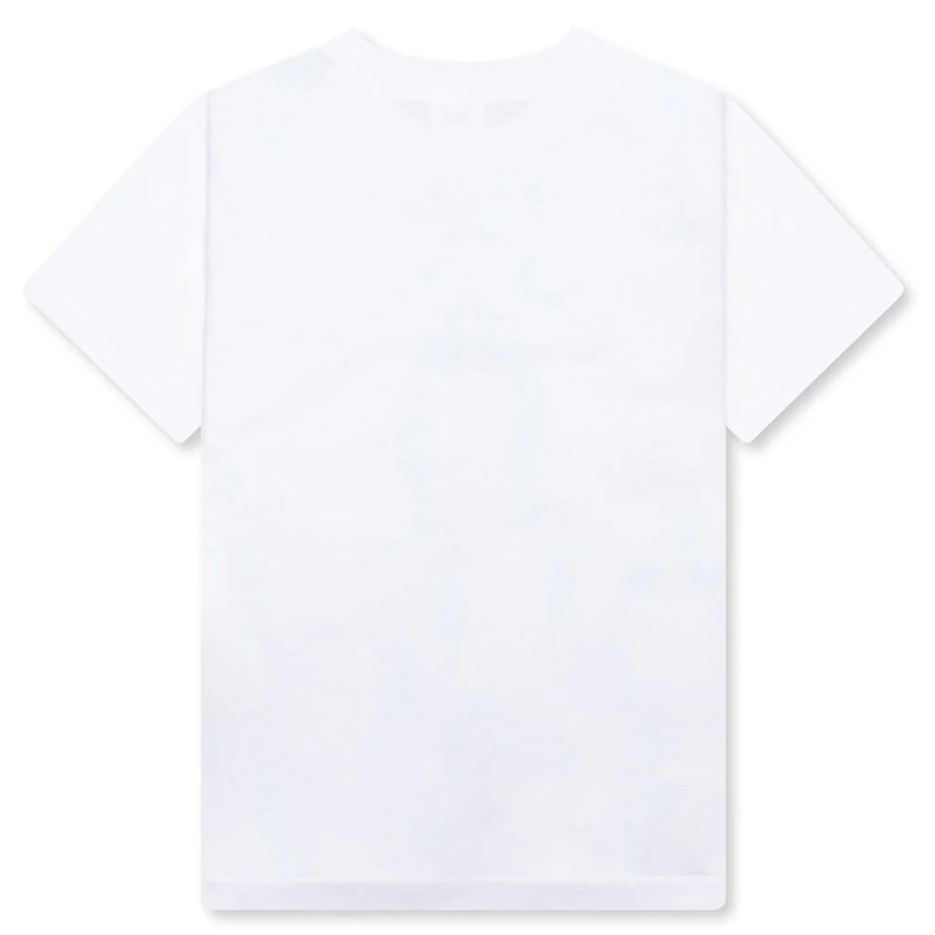 Kid's ABC Camo Milo Hoodie Tee - White/Black - Image 2