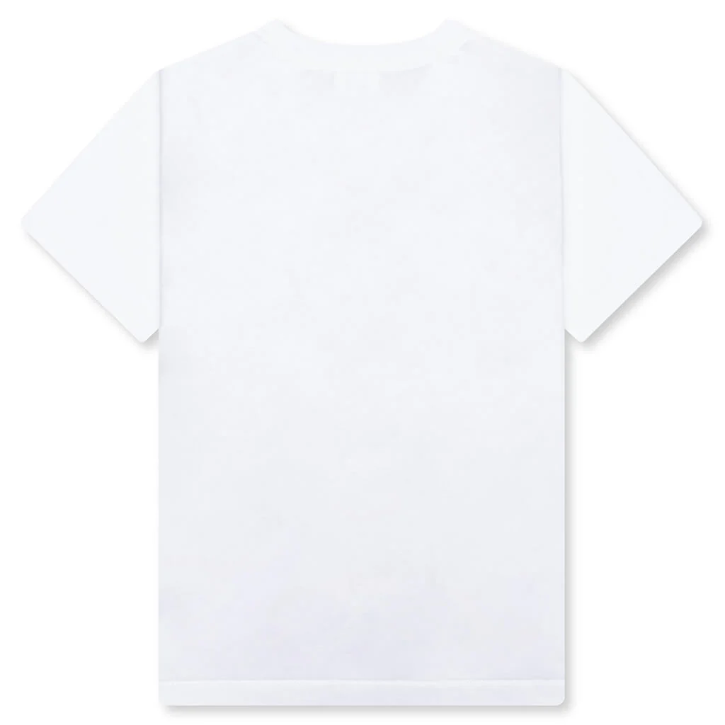 Kid's ABC Camo Milo on Big Ape Tee - White/Green - Image 2