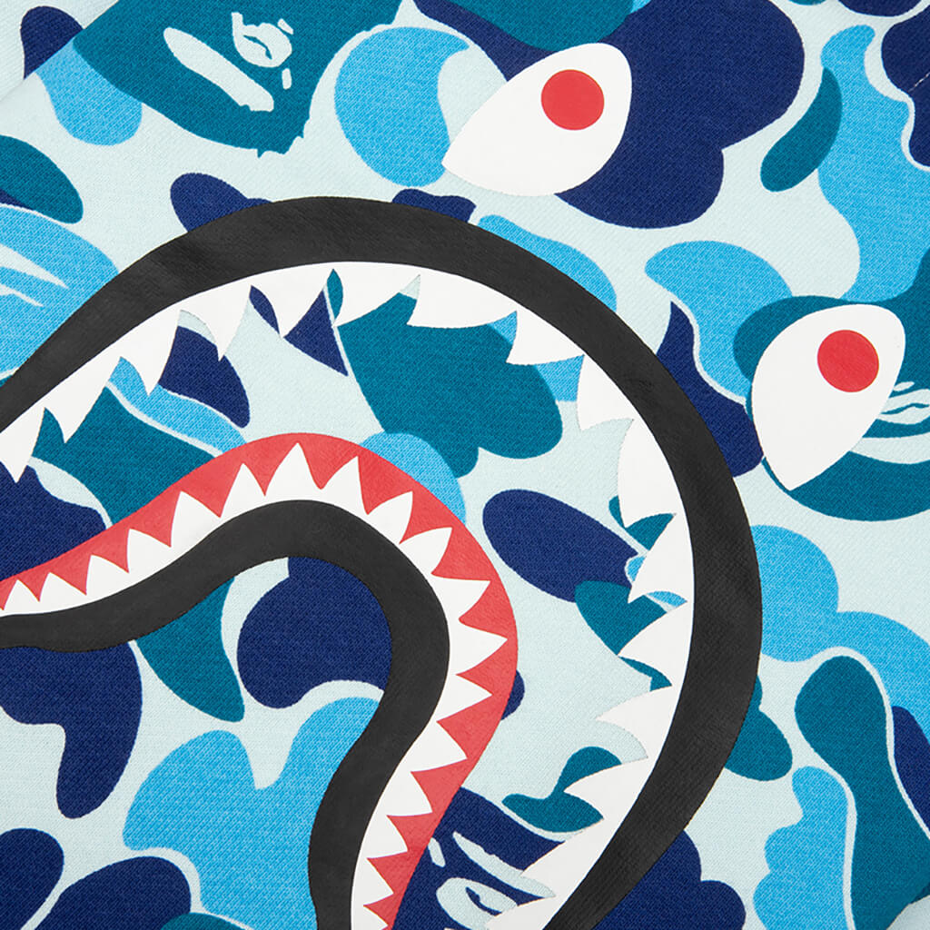 Kids ABC Camo Shark Crewneck Sweatshirt - Blue - Image 5