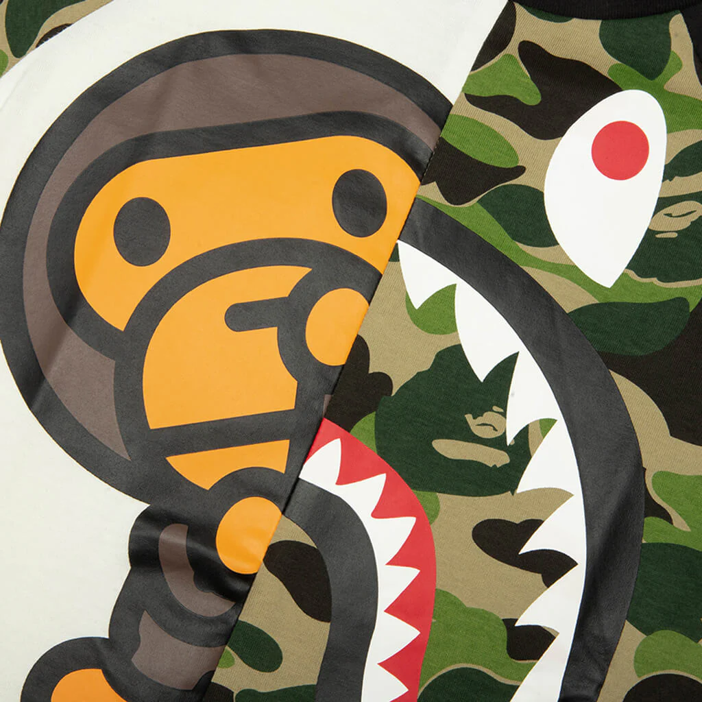 Kids ABC Camo Shark Milo Tee - Green - Image 3