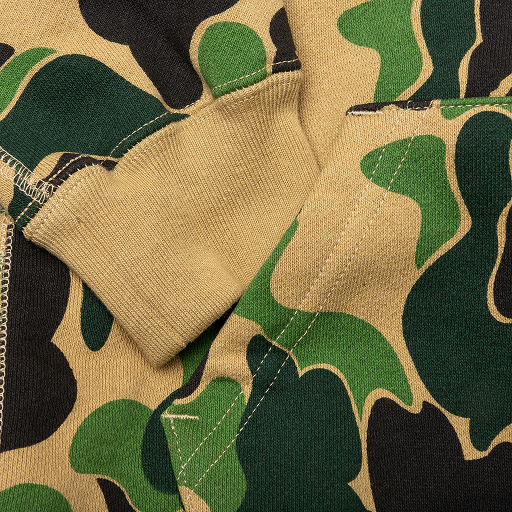 Kid's Abc Camo Shark Zip Hoodie - Green - Image 4