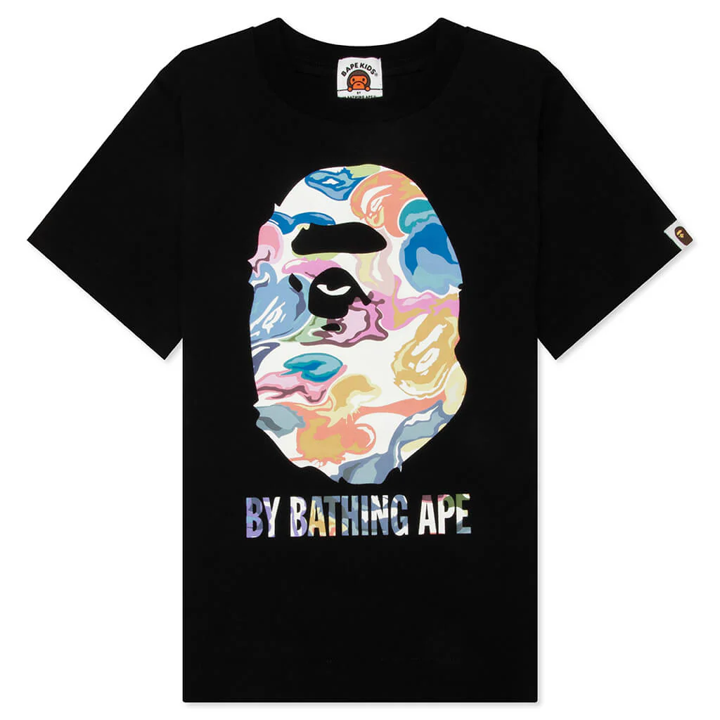 Kids Art Camo By Bathing Ape Tee - Black
