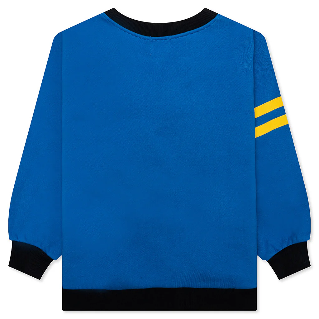 Kid's B Motif Relaxed Fit Sweat Cardigan - Blue - Image 2