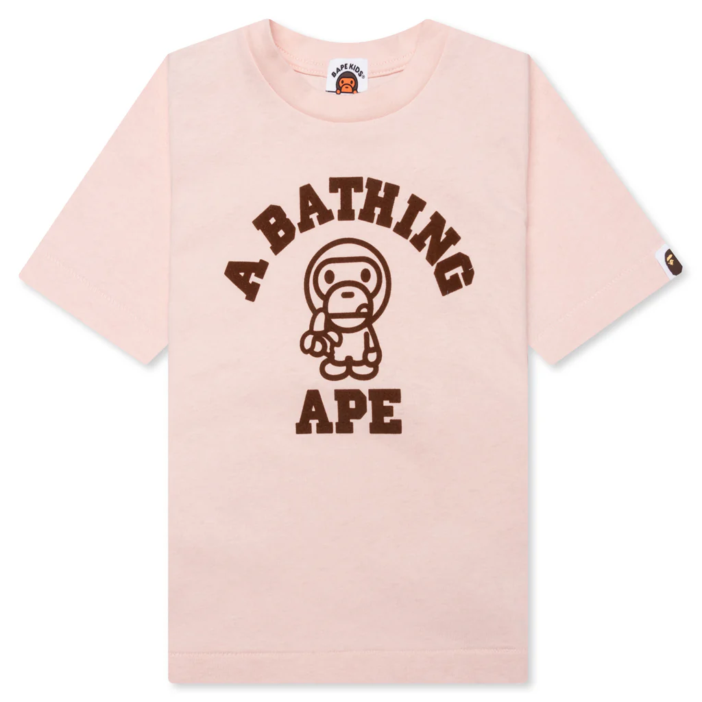 Kid's Baby Milo College Tee - Pink