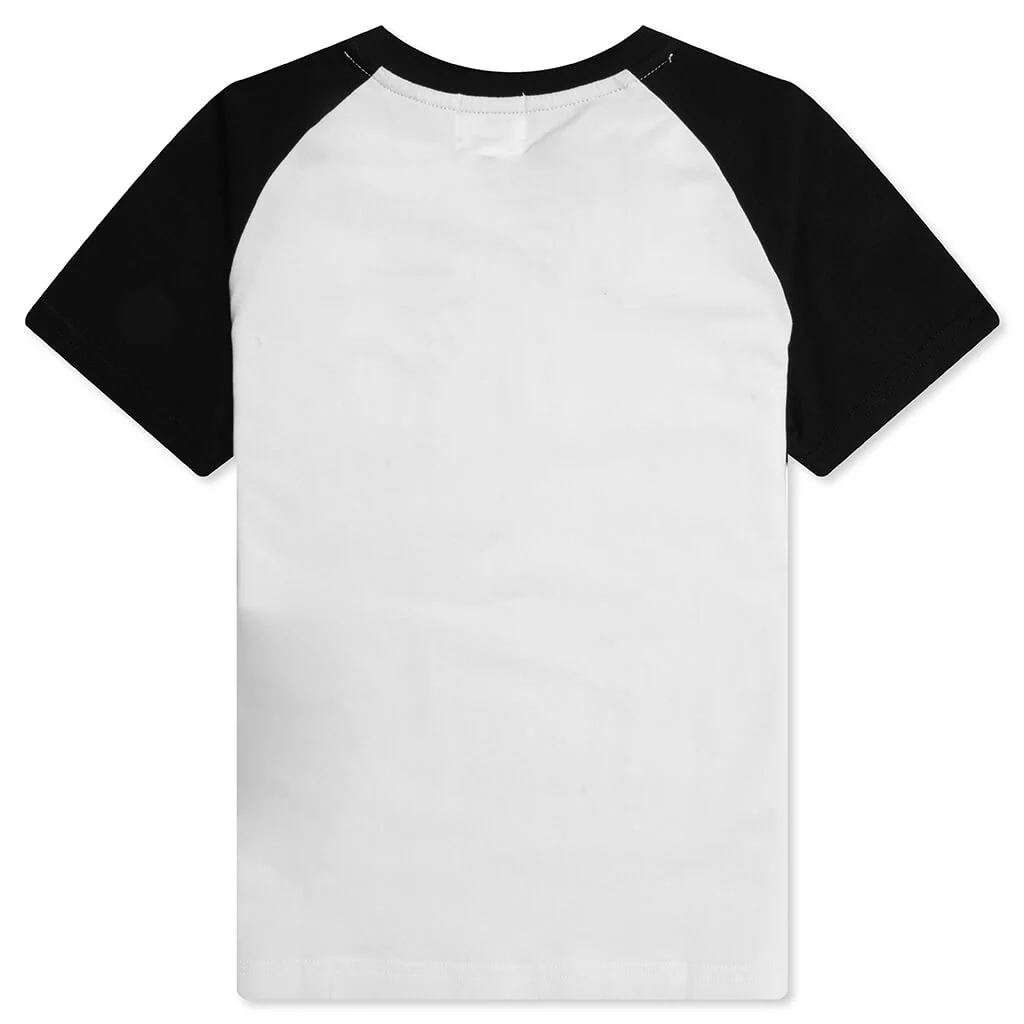 Kid's Baby Milo Raglan Tee - White - Image 2
