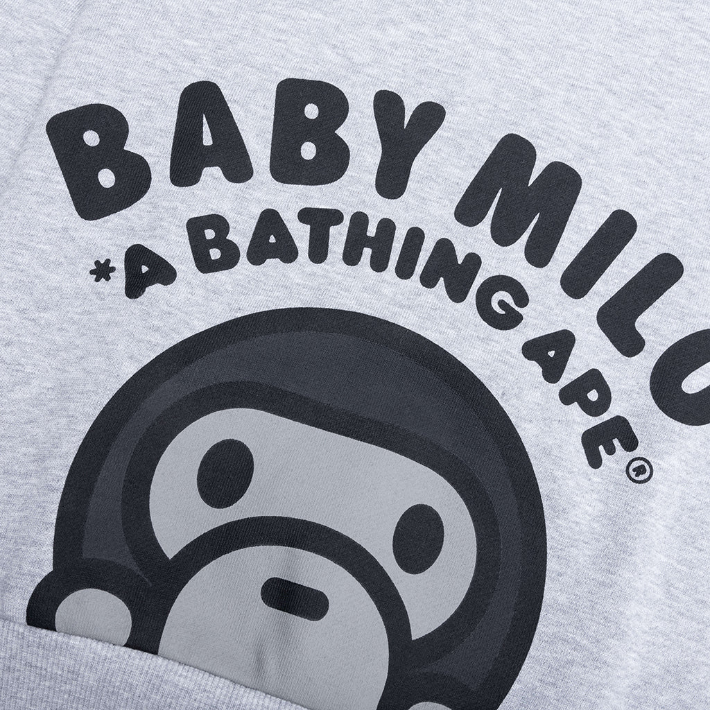 Kid's Baby Milo Relaxed Fit Crewneck Sweatshirt - Gray - Image 3