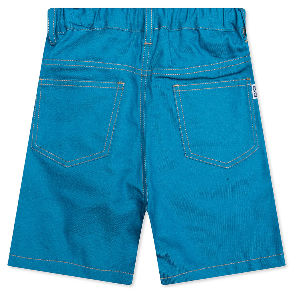 Kid's Baby Milo Rope Denim Shorts - Blue - Image 2