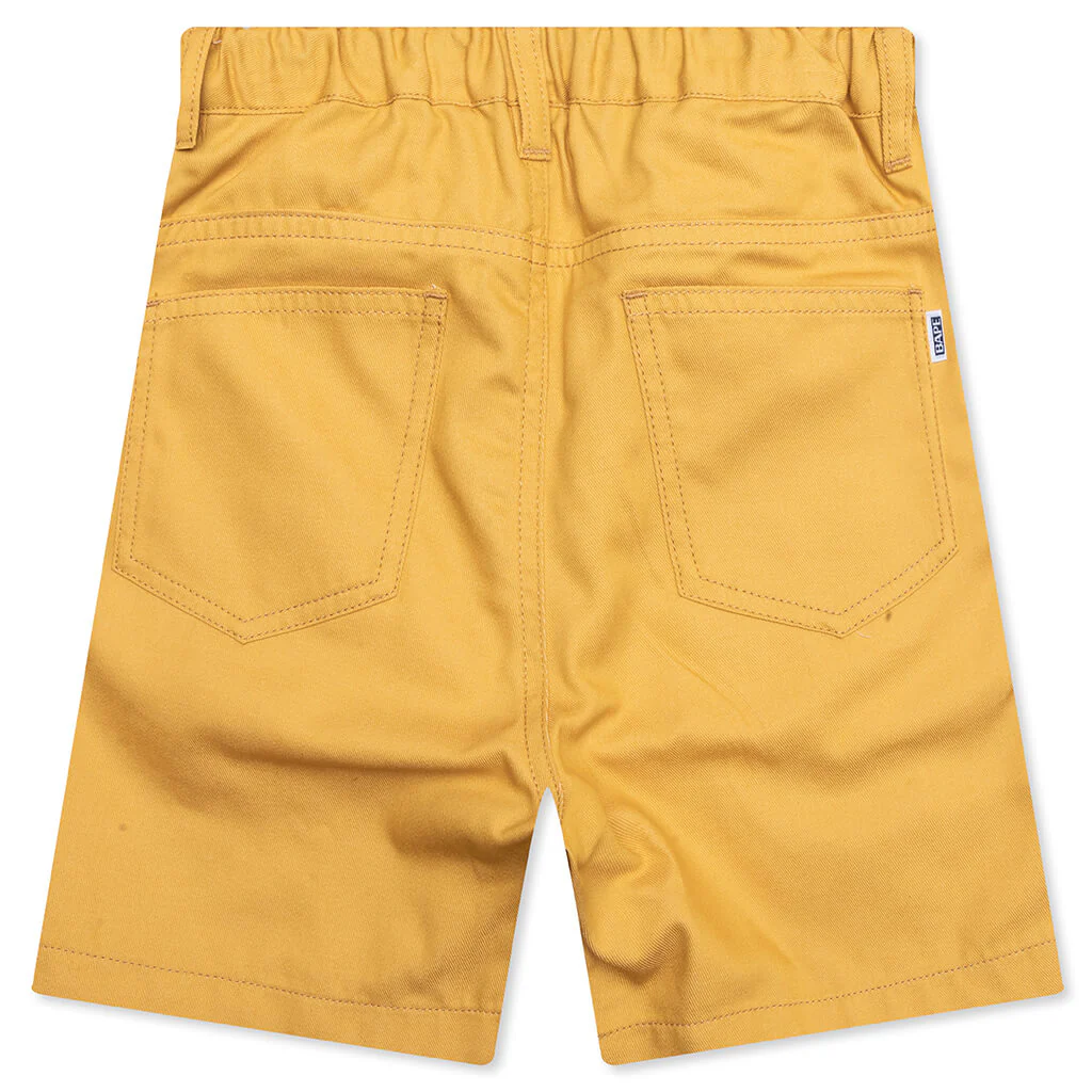 Kid's Baby Milo Rope Denim Shorts - Yellow - Image 2