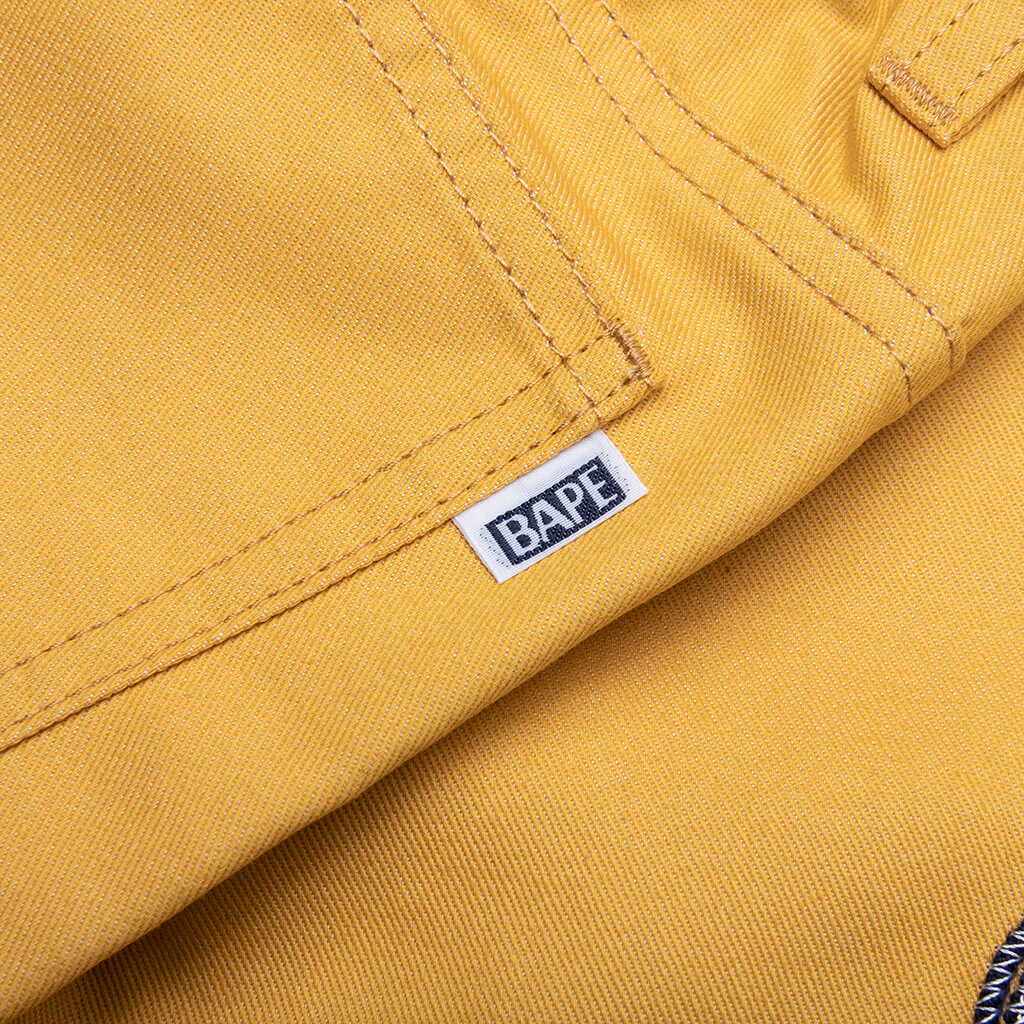 Kid's Baby Milo Rope Denim Shorts - Yellow - Image 4