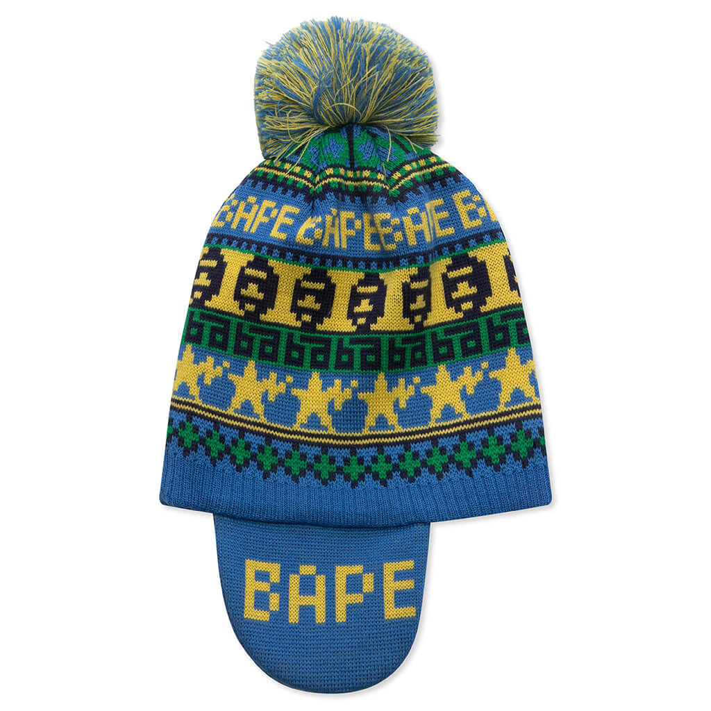 Kids BAPE Knit Cap - Blue