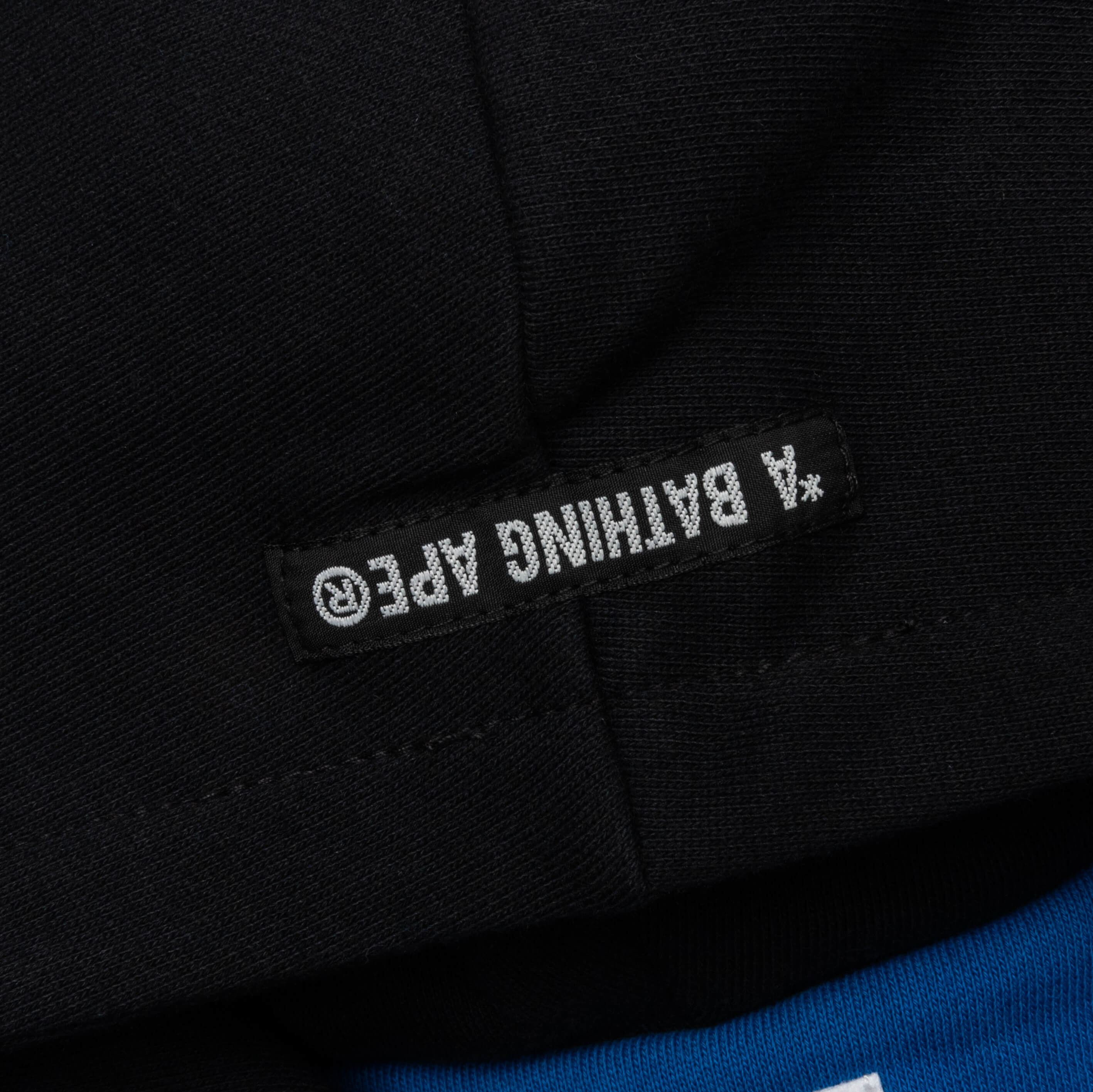 Kid's Bape Logo Layered Baseball Sweatshirt - Blue - Image 3