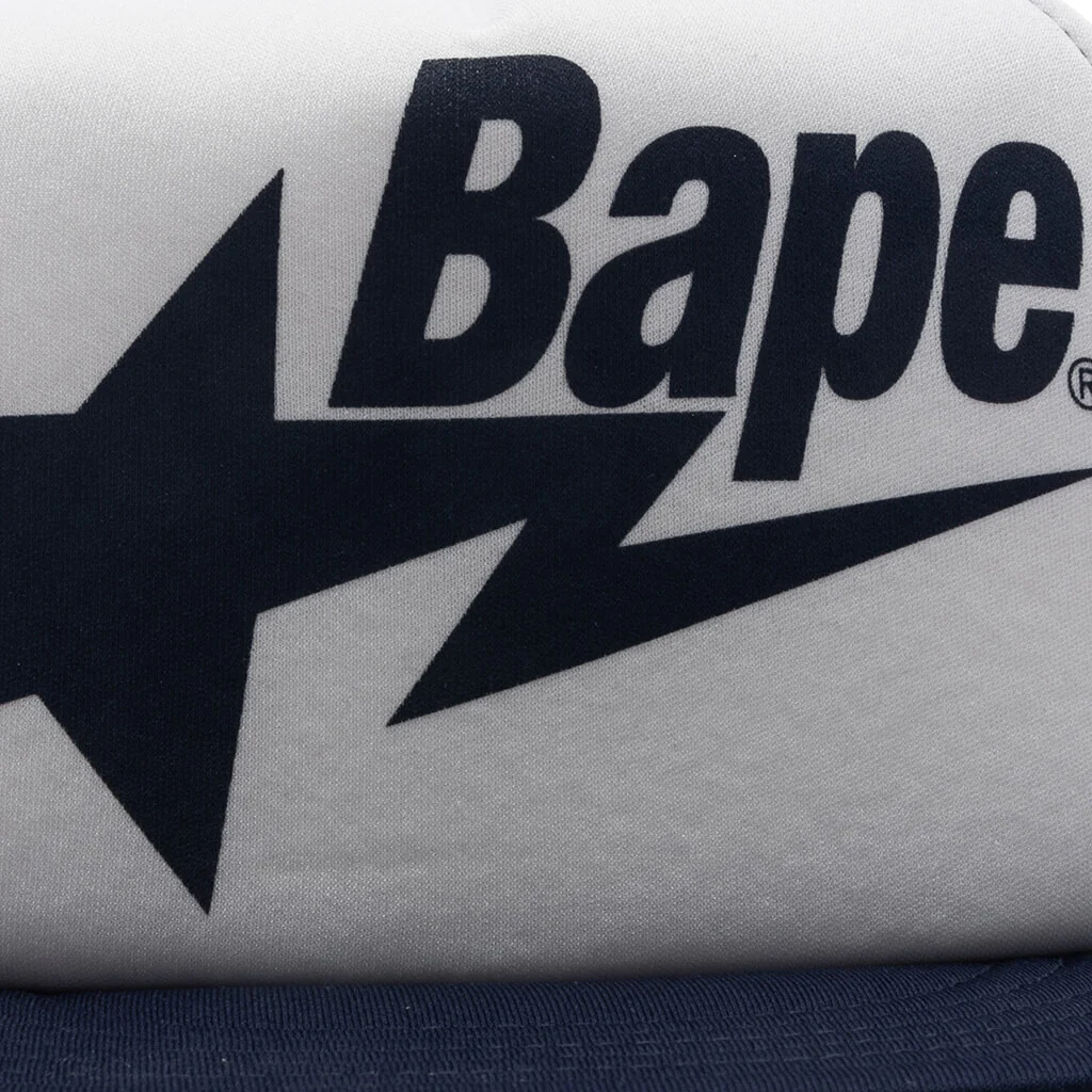 Kid's Bape STA Mesh Cap - Navy - Image 4