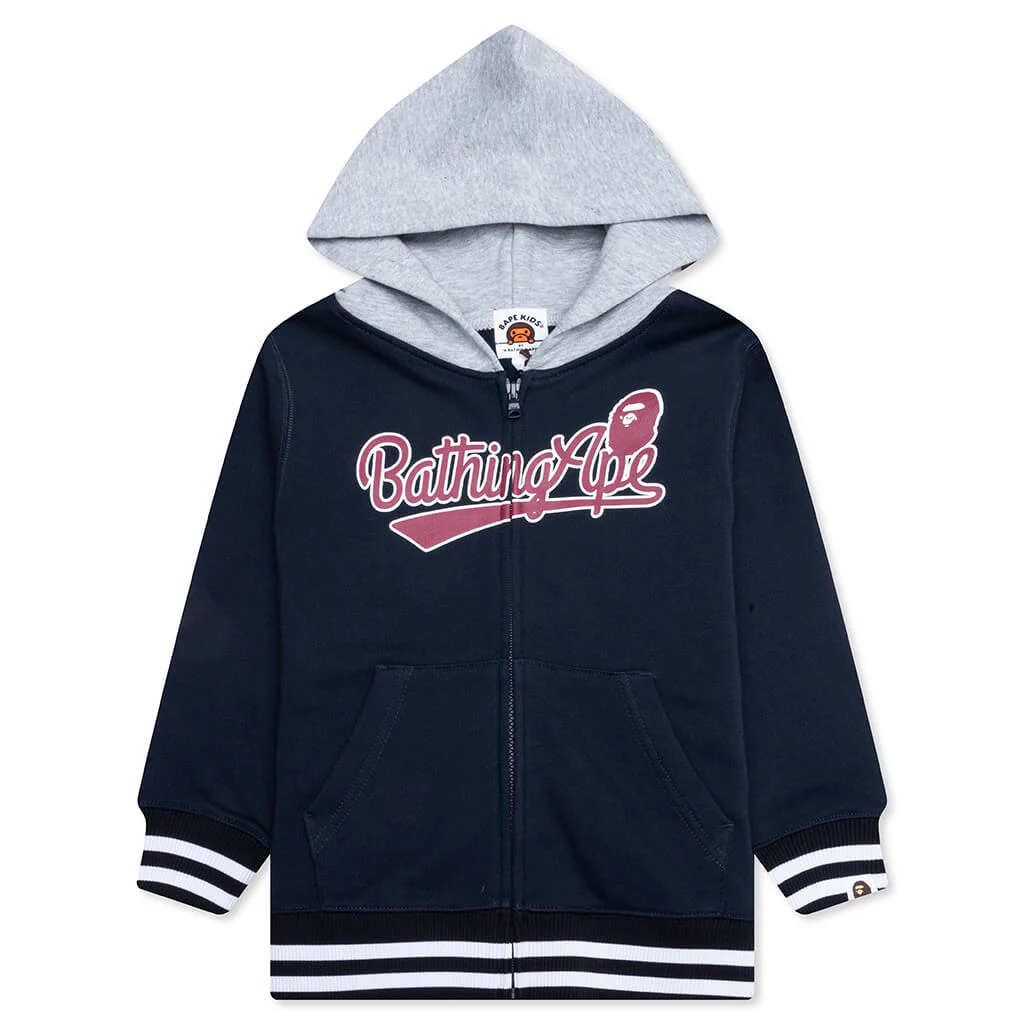 Kid's Bathing Ape Zip Hoodie - Navy
