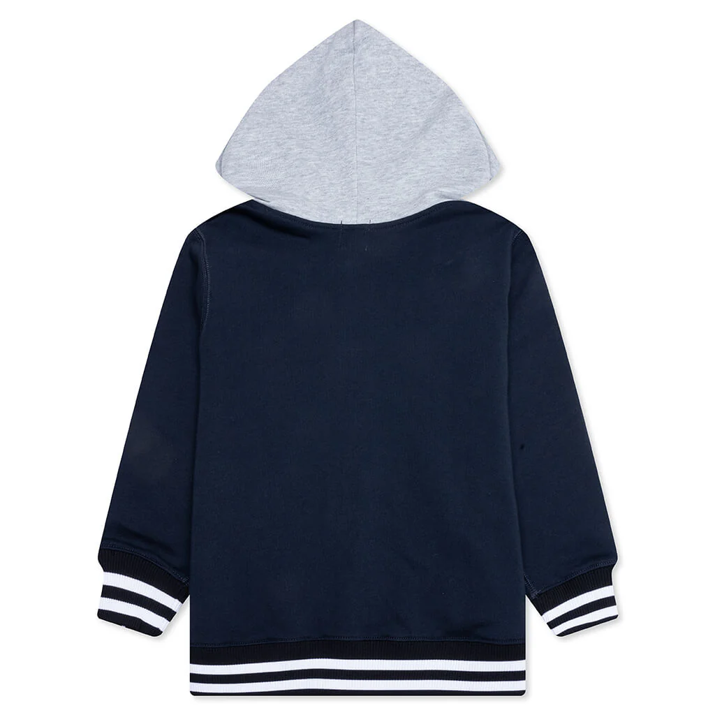 Kid's Bathing Ape Zip Hoodie - Navy - Image 2