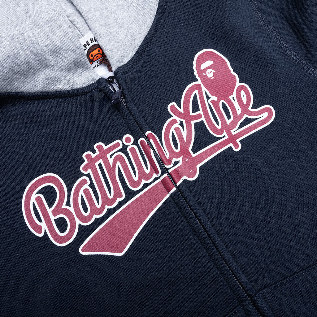 Kid's Bathing Ape Zip Hoodie - Navy - Image 3