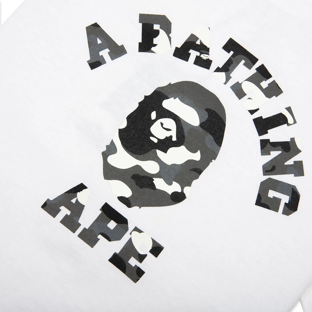 Kids City Camo College Tee - White - Image 3