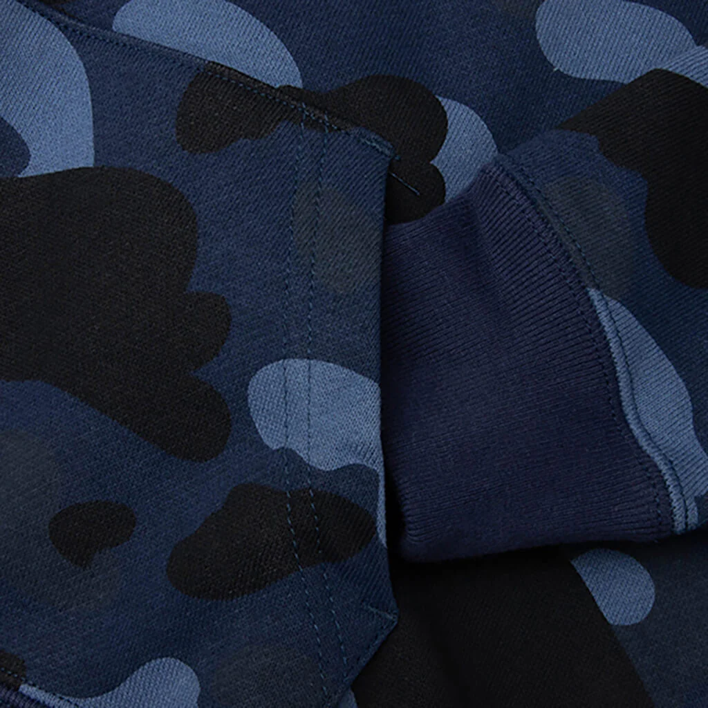 Kids Color Camo Ape Head Relaxed Fit Pullover Hoodie - Navy - Image 4