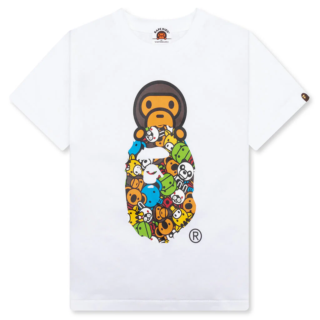 Kid's Milo All Friends Milo on Ape Head Tee - White