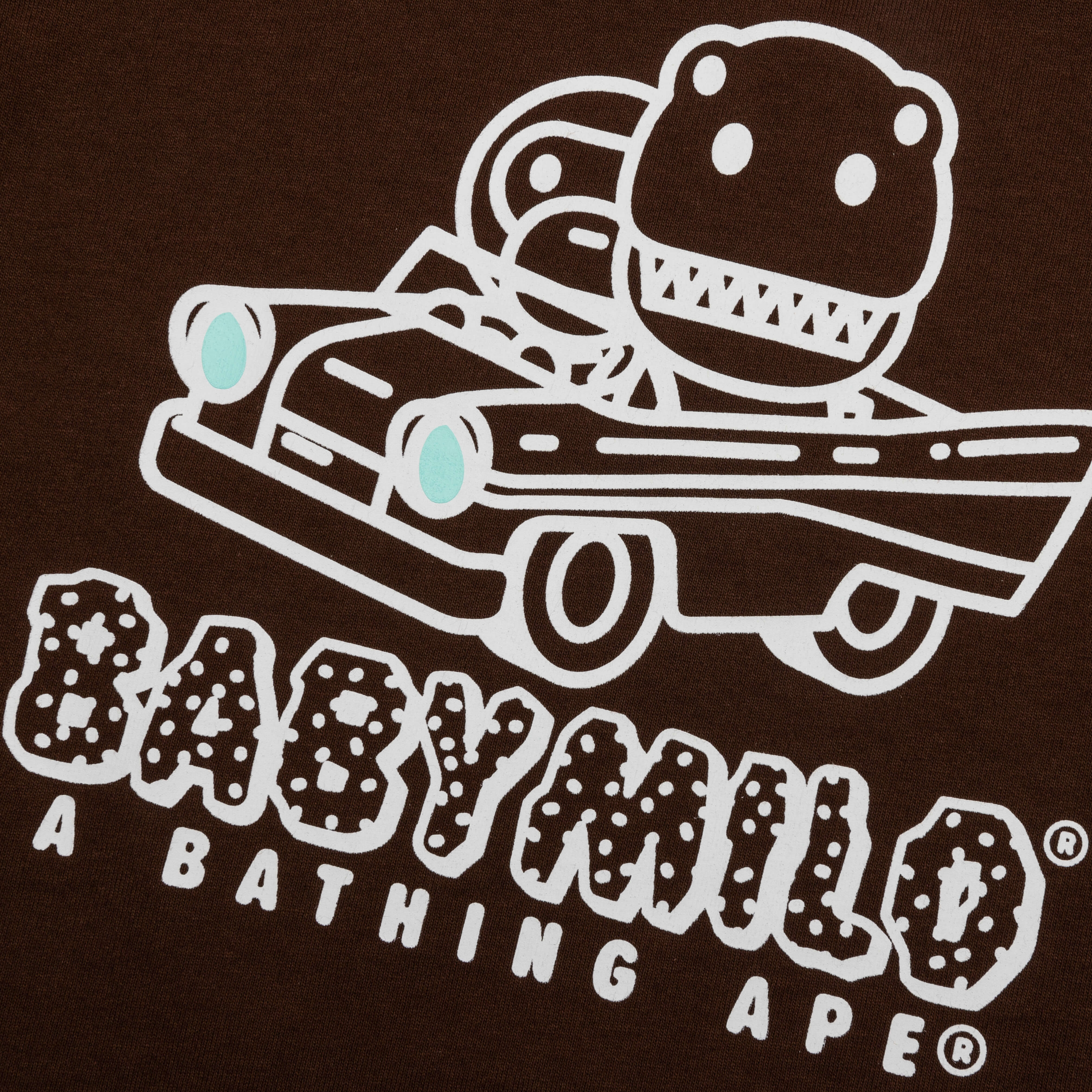 Kid's Milo Dinosaurs Reflector Print Tee - Brown - Image 3