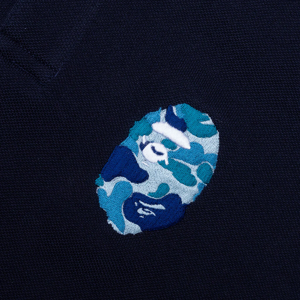 Kid's One Point Polo Shirt - Navy - Image 3