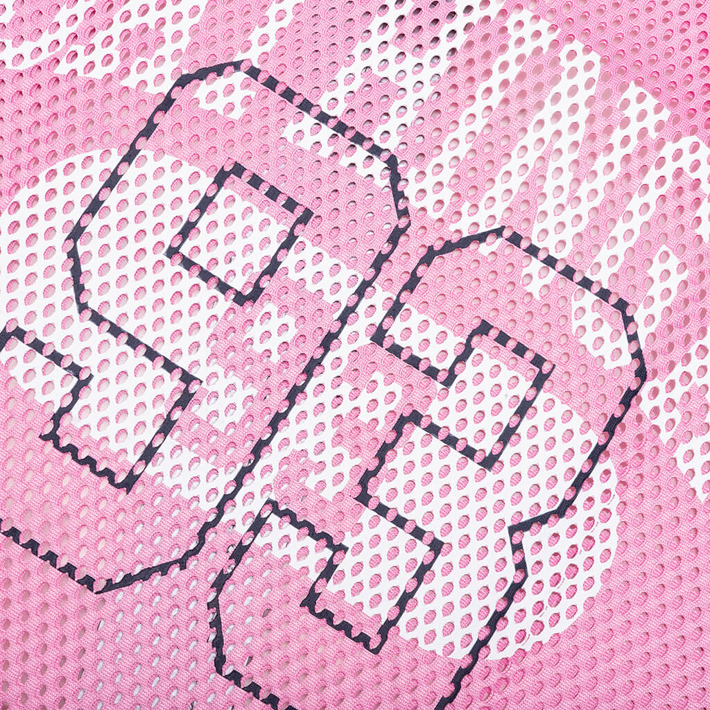 Line Camo Multi Logo Relaxed Fit Football Jersey - Pink - Image 4