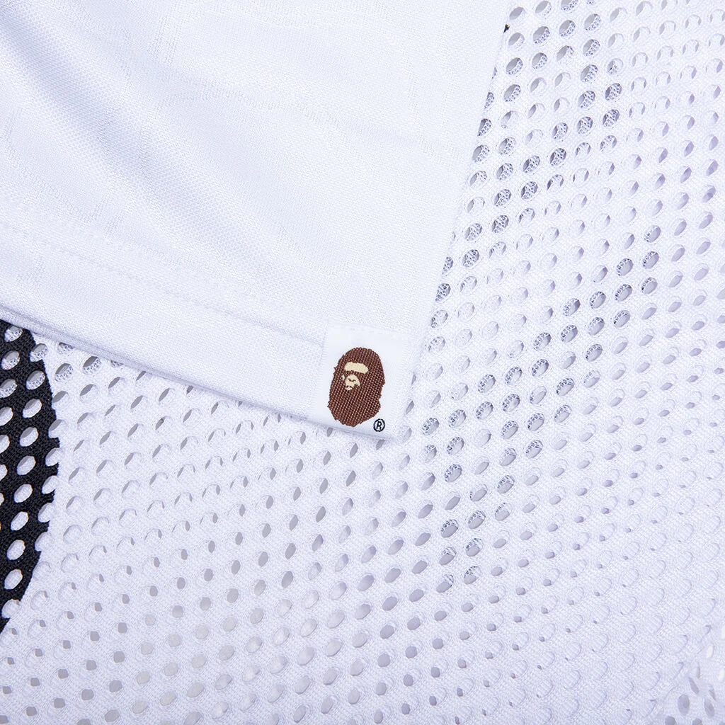 Line Camo Multi Logo Relaxed Fit Football Jersey - White - Image 6
